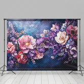 Lofaris Dark Color Flowers Fine Art Photography Backdrop